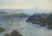 Lionel Walden Crashing Surf, oil painting by Lionel Walden oil painting artist